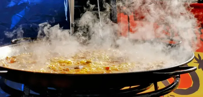 Tending the pan
