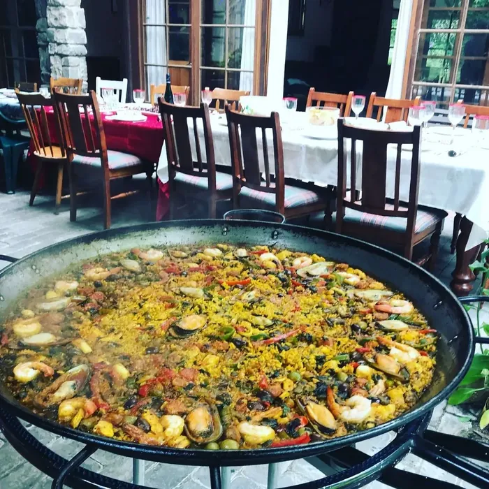 Catering table setup